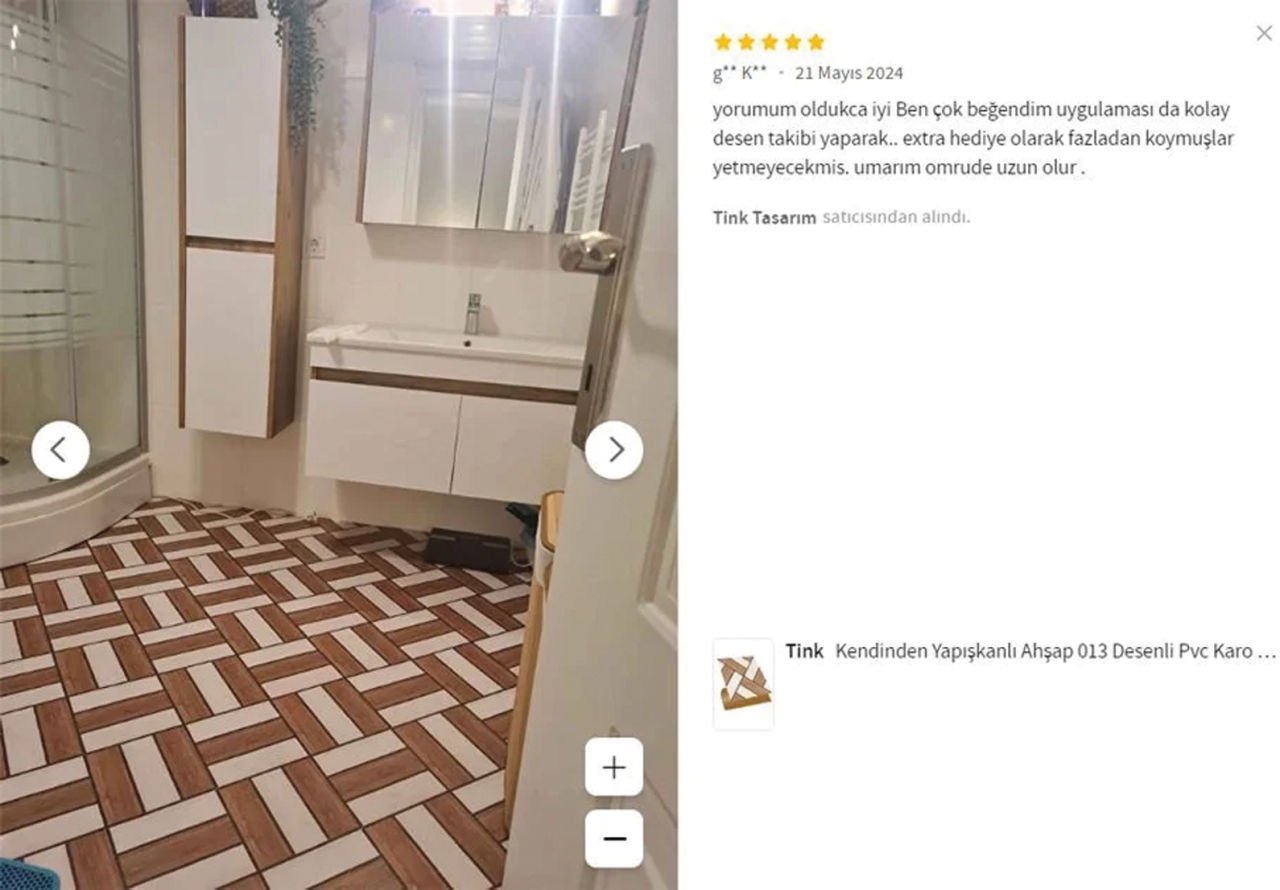 PVC kaplama banyo, mutfak zemin ve duvar