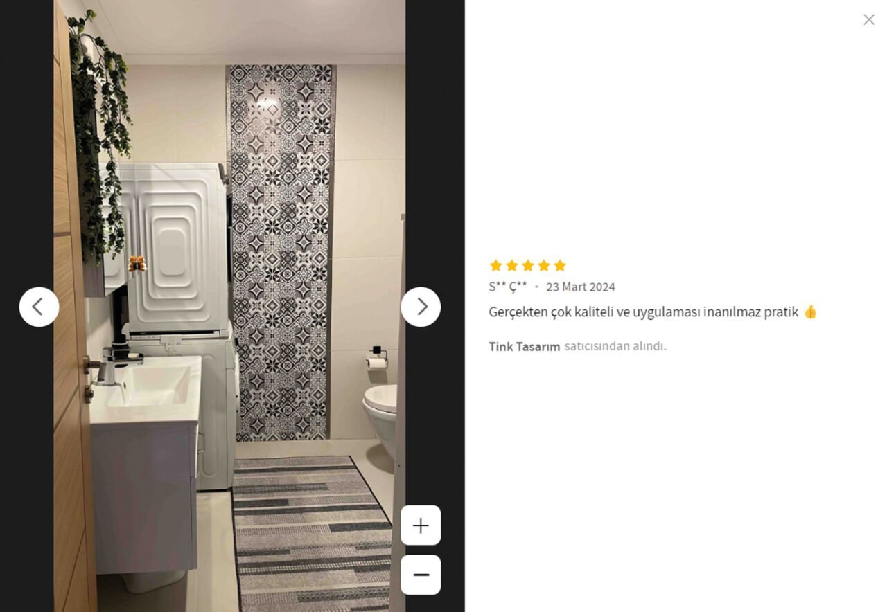 30x30 cm PVC Tile; Decoration, Change