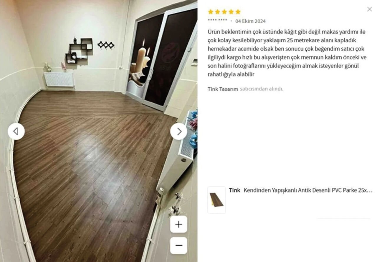 Ahşap Görünümlü Pvc Parke Kaplama