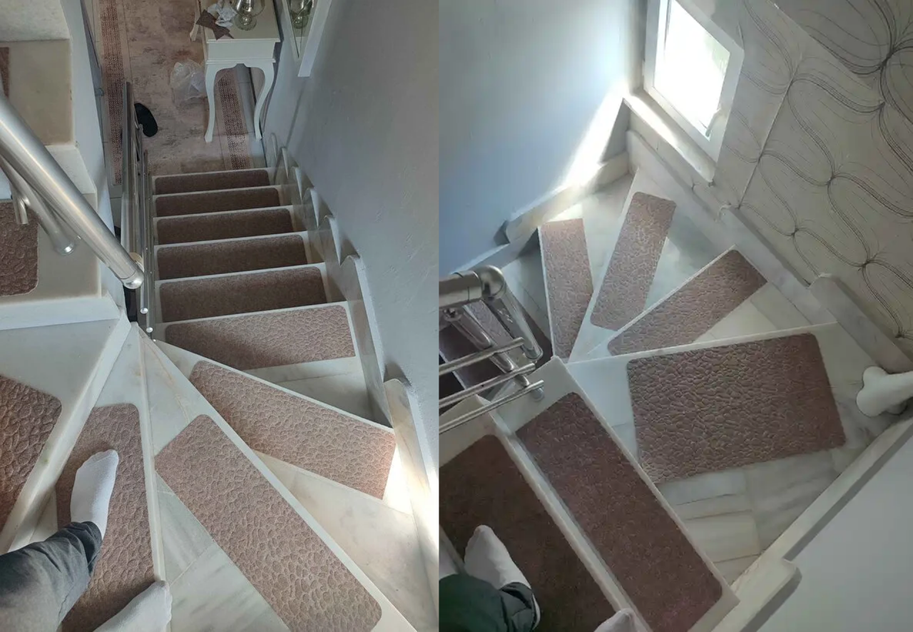 Merdivenleri Basamak Halısı ile Kaplıyoruz !
