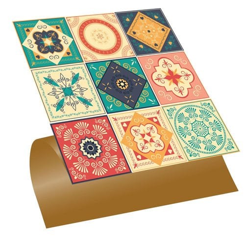 Tile Patterned PVC Coating