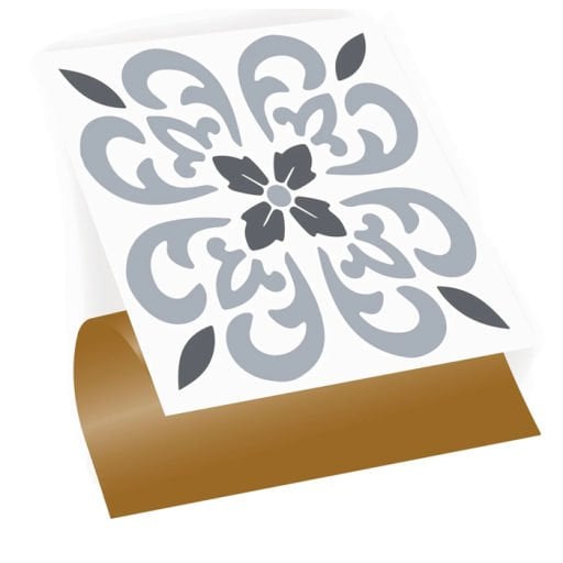 Geometric Patterned PVC Tile Coating