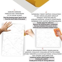 Tink Silver Mermer Desenli Panel Pvc 41X62 cm