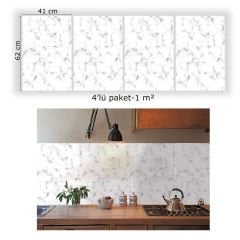 Tink Granit Mermer Desenli Panel Pvc 41X62 cm 3 m² (12 Adet)