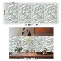 Tink Yeşil Agat Mermer Desenli Panel Pvc 41X62 cm