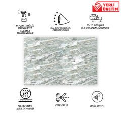 Tink Green Agate Marble Patterned Panel Pvc 41X62 cm