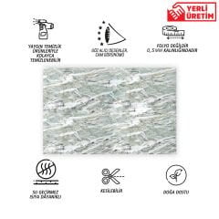 Tink Green Agate Marble Patterned Panel Pvc 41X62 cm