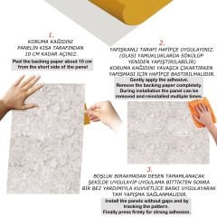 Tink Gri Lekeli Mermer Desenli Panel Pvc 41X62 cm
