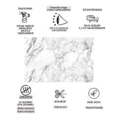 Tink Beyaz Mermer Desenli Panel Pvc 41X62 cm 3 m² (12 Adet)