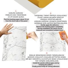 Tink Çizgili Mermer Desenli Panel Pvc 41X62 cm