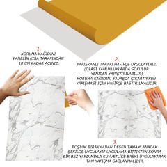 Tink Çizgili Mermer Desenli Panel Pvc 41X62 cm 3 m² (12 Adet)