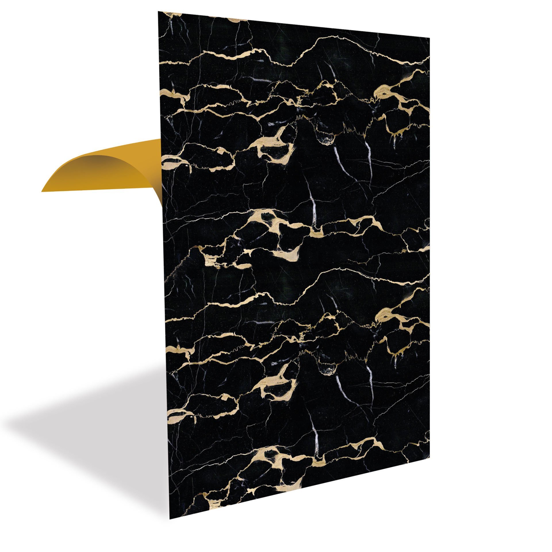 Tink Gold Siyah Mermer Desenli Panel Pvc 41X62 cm