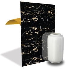 Tink Gold Siyah Mermer Desenli Panel Pvc 41X62 cm 1 m² (4 Adet)