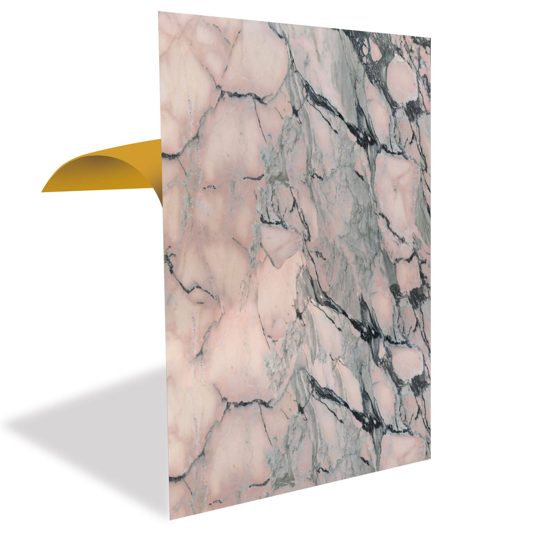 Tink Pembe Mermer Desenli Panel Pvc 41X62 cm 1 m² (4 Adet)