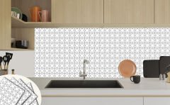 Tink Kendinden Yapışkanlı Çizgi Desenli Pvc Karo Kaplama 30X30 CM