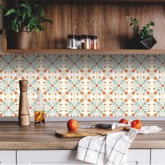 Tink Kendinden Yapışkanlı Portakal Çiçeği Desen 30x30 cm Pvc Karo Kaplama