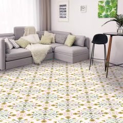 Tink Kendinden Yapışkanlı Portakal Çiçeği Desen 30x30 cm Pvc Karo Kaplama