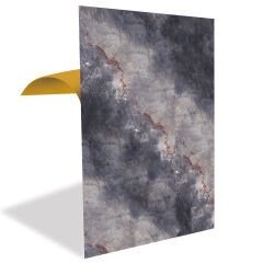 Tink Red Line Marble Patterned Panel Pvc 41X62 cm