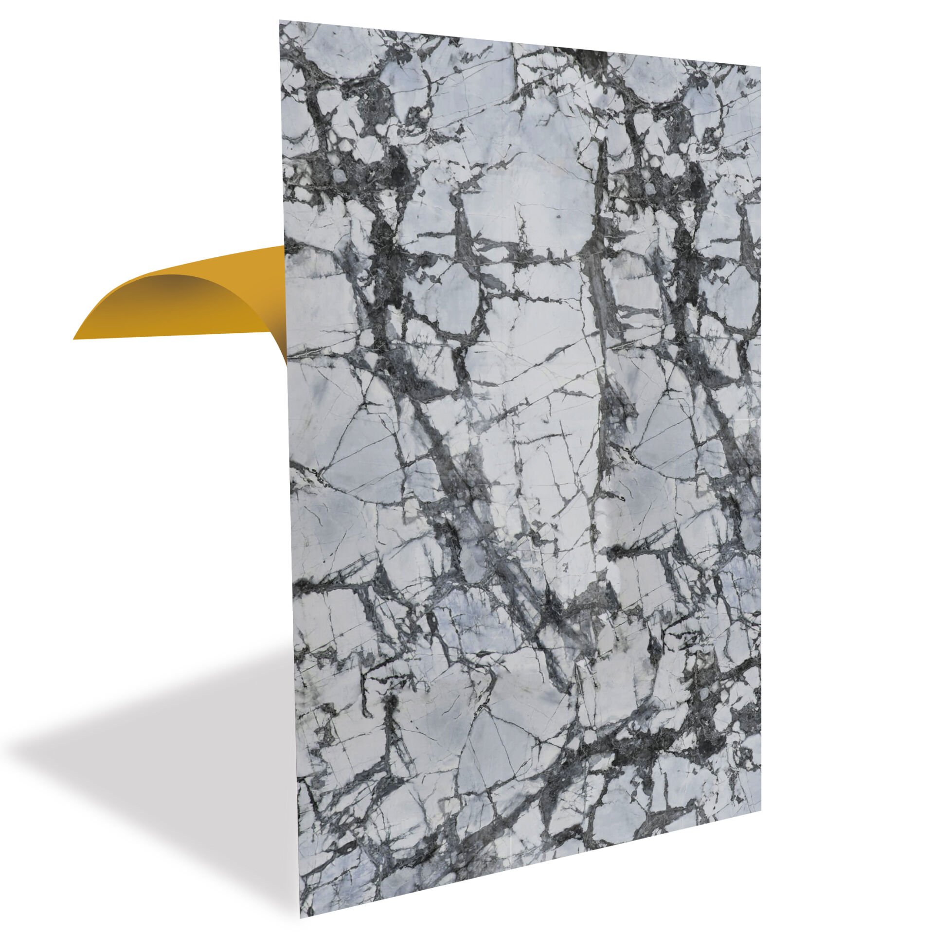 Tink Black Striped Marble Patterned Panel Pvc 41X62 cm