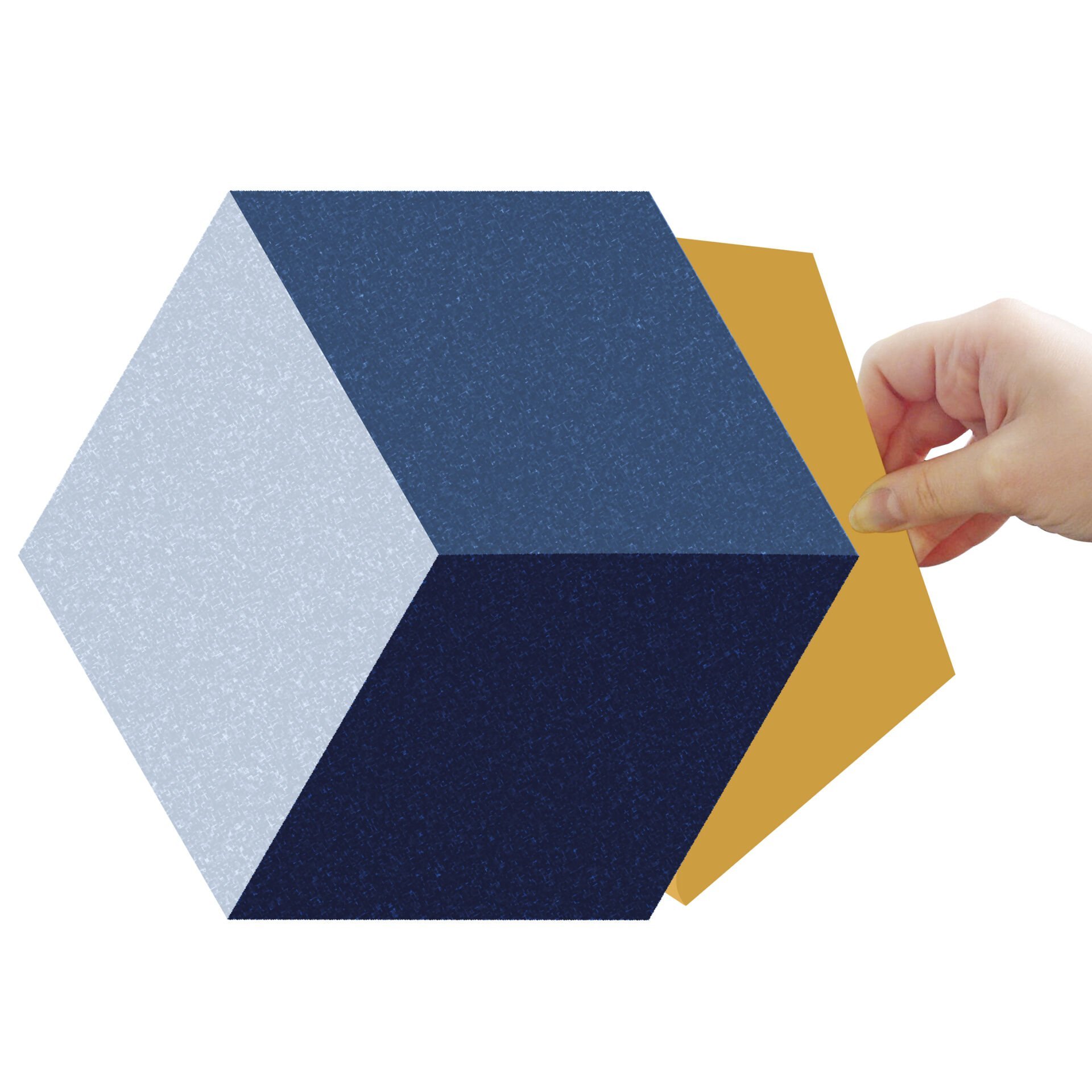 Tink Self Adhesive Popart Hexagon PVC Tile Covering 27x31 cm