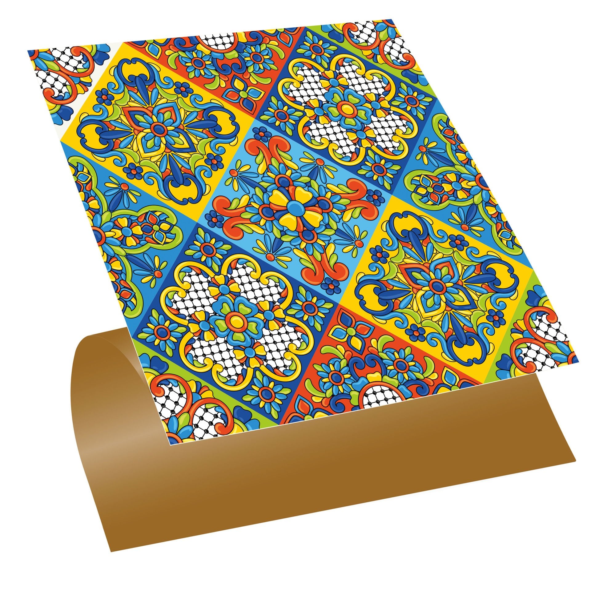 Tink Kendinden Yapışkanlı Talavera Desenli 30x30 cm Pvc Karo Kaplama
