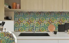 Tink Kendinden Yapışkanlı Talavera Desenli 30x30 cm Pvc Karo Kaplama 1 m2 (11 Adet)