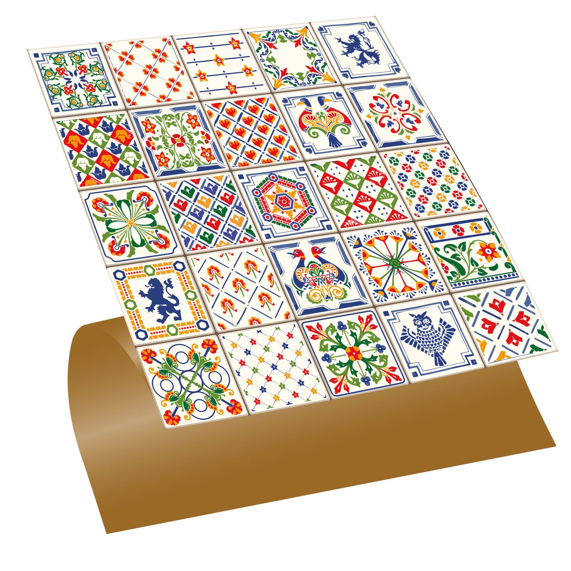Tink Kendinden Yapışkanlı Modern Karo Desenli 30x30 cm Pvc Karo Kaplama