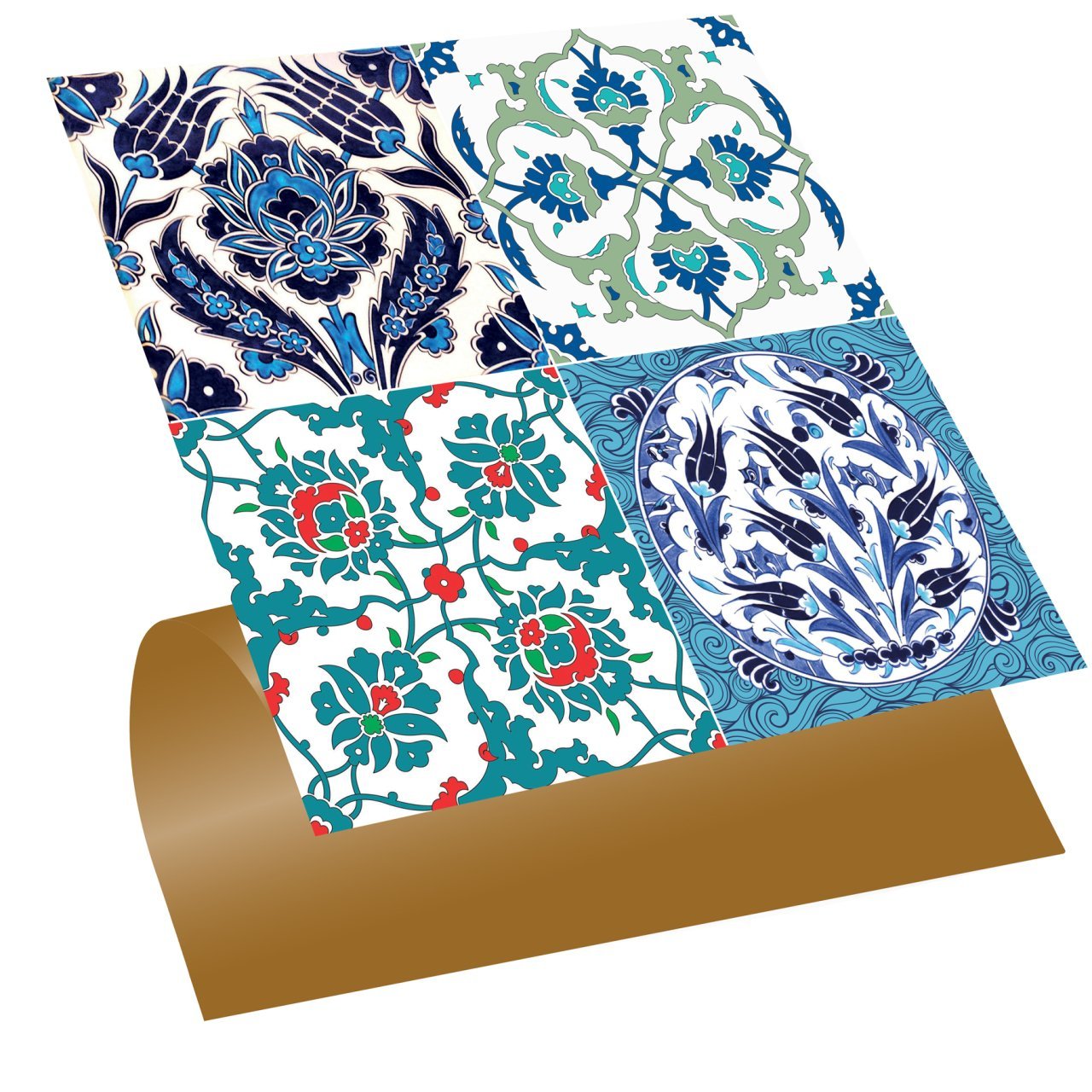 Tink Kendinden Yapışkanlı Pvc Yer Duvar Karosu Çini 010 Desenli 30x30 cm 0,36 m2 (4 Adet)