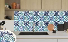 Tink Kendinden Yapışkanlı Pvc Yer Duvar Karosu Çini 010 Desenli 30x30 cm 0,36 m2 (4 Adet)