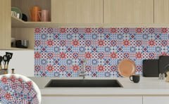 Tink Self Adhesive Contrast 4 Tile Patterned 30x30 cm PVC Tile Covering 0.36 m2 (4 Pieces)