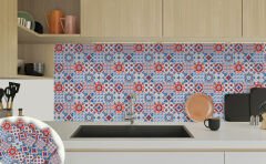 Tink Kendinden Yapışkanlı Kontrast 4'lü Karo Desenli 30x30 cm Pvc Karo Kaplama 5 m2 (56 Adet)