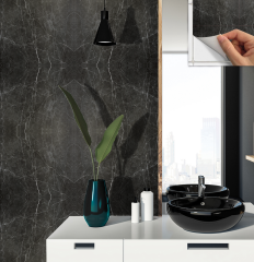 Tink Kendinden Yapışkanlı Mermer Görünümlü Panel Belgıum Black Desen 82x122