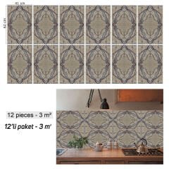 Tink Kırmızı Granit Mermer Desenli Panel Pvc 41X62 cm