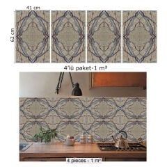 Tink Kırmızı Granit Mermer Desenli Panel Pvc 41X62 cm