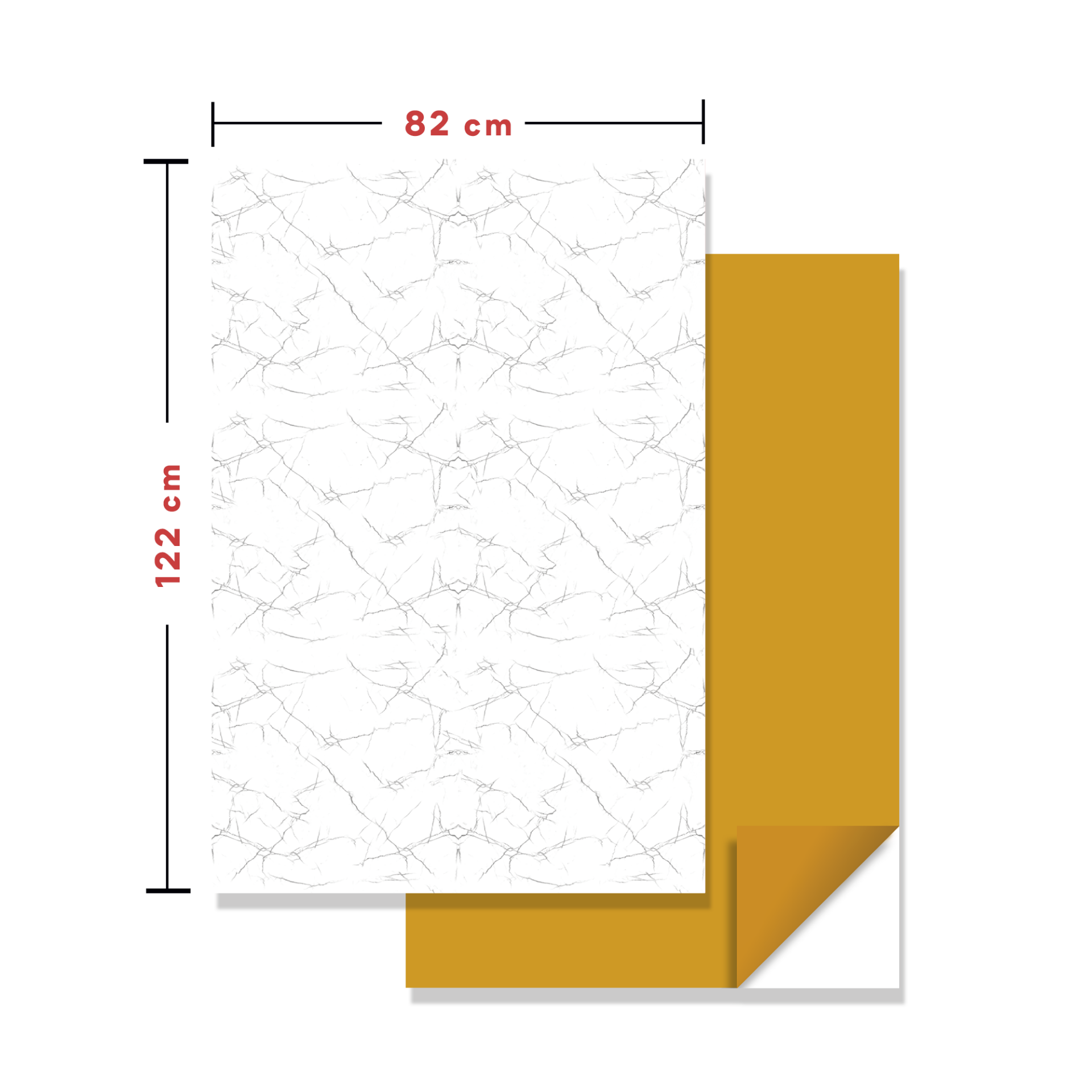 Tink Kendinden Yapışkanlı Mermer Görünümlü Panel Silver Desen 82x122
