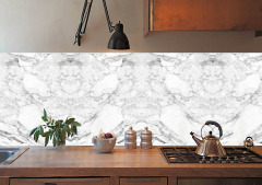 Tink Kendinden Yapışkanlı Mermer Görünümlü Panel Beyaz Mermer Desen 82x122