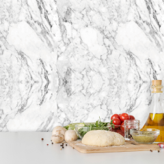 Tink Kendinden Yapışkanlı Mermer Görünümlü Panel Beyaz Mermer Desen 82x122