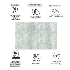 Tink Gri Bulut Mermer Desenli Panel Pvc 41X62 cm