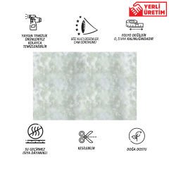 Tink Gri Bulut Mermer Desenli Panel Pvc 41X62 cm