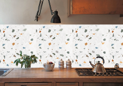 Tink Kendinden Yapışkanlı Mermer Görünümlü Panel Renkli Terrazzo Desen 82x122
