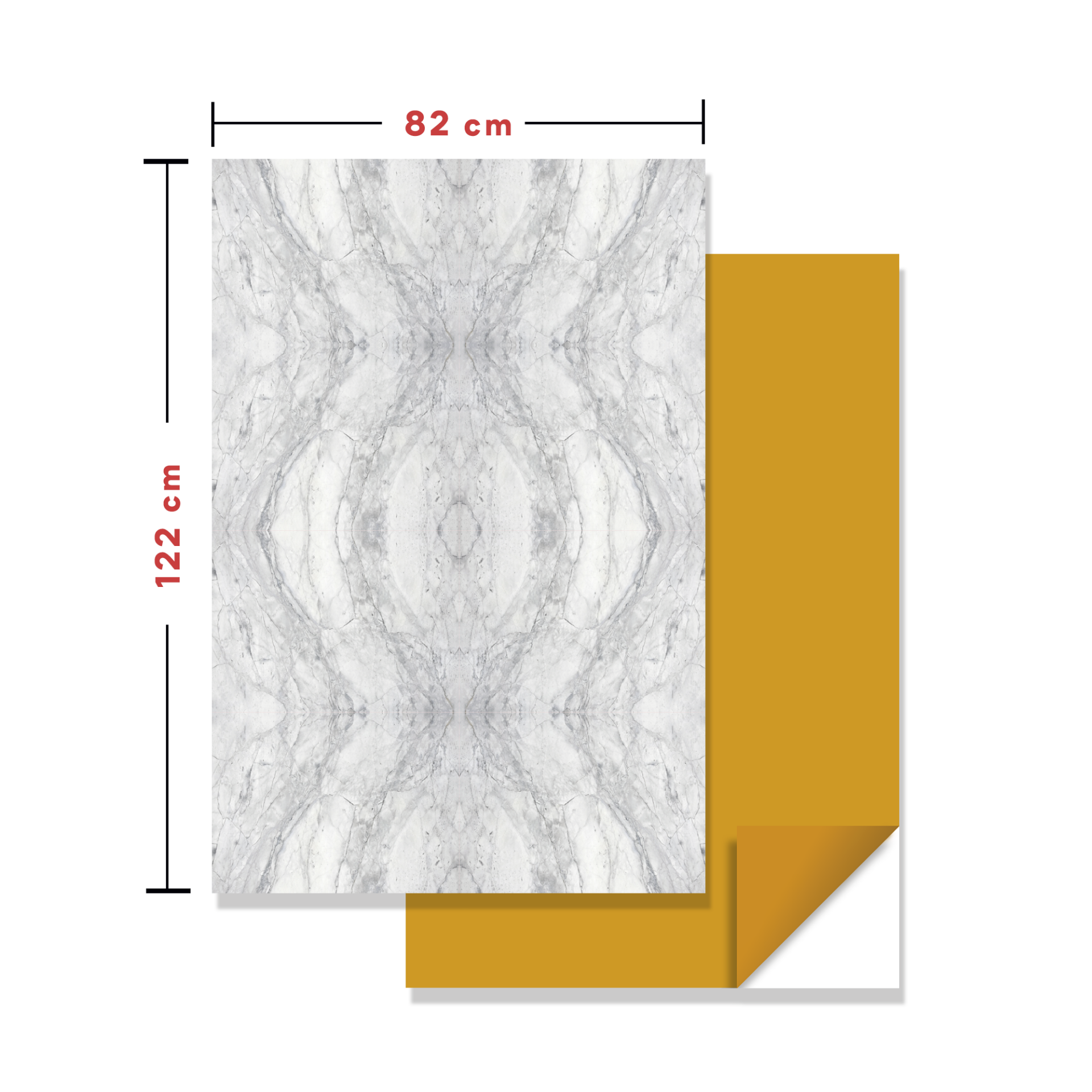 Tink Kendinden Yapışkanlı Mermer Görünümlü Panel Gri Ağ Desen 82x122