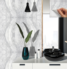 Tink Kendinden Yapışkanlı Mermer Görünümlü Panel Gri Ağ Desen 82x122