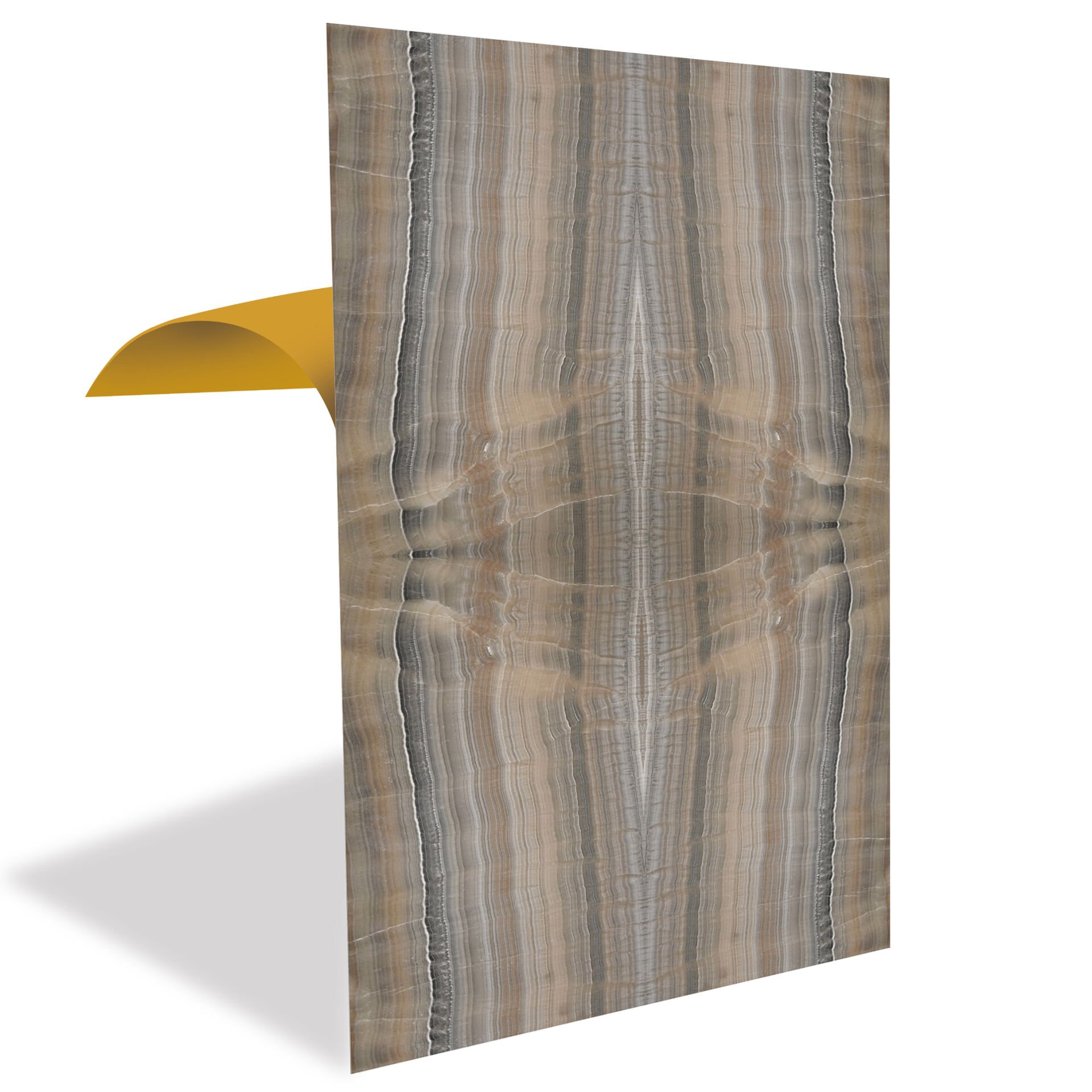 Tink Kahve Sıralı Mermer Desenli Panel Pvc 41X62 cm 1 m² (4 Adet)