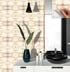 Tink Self Adhesive Gold Marble Pattern 30x30 cm PVC Tile Covering