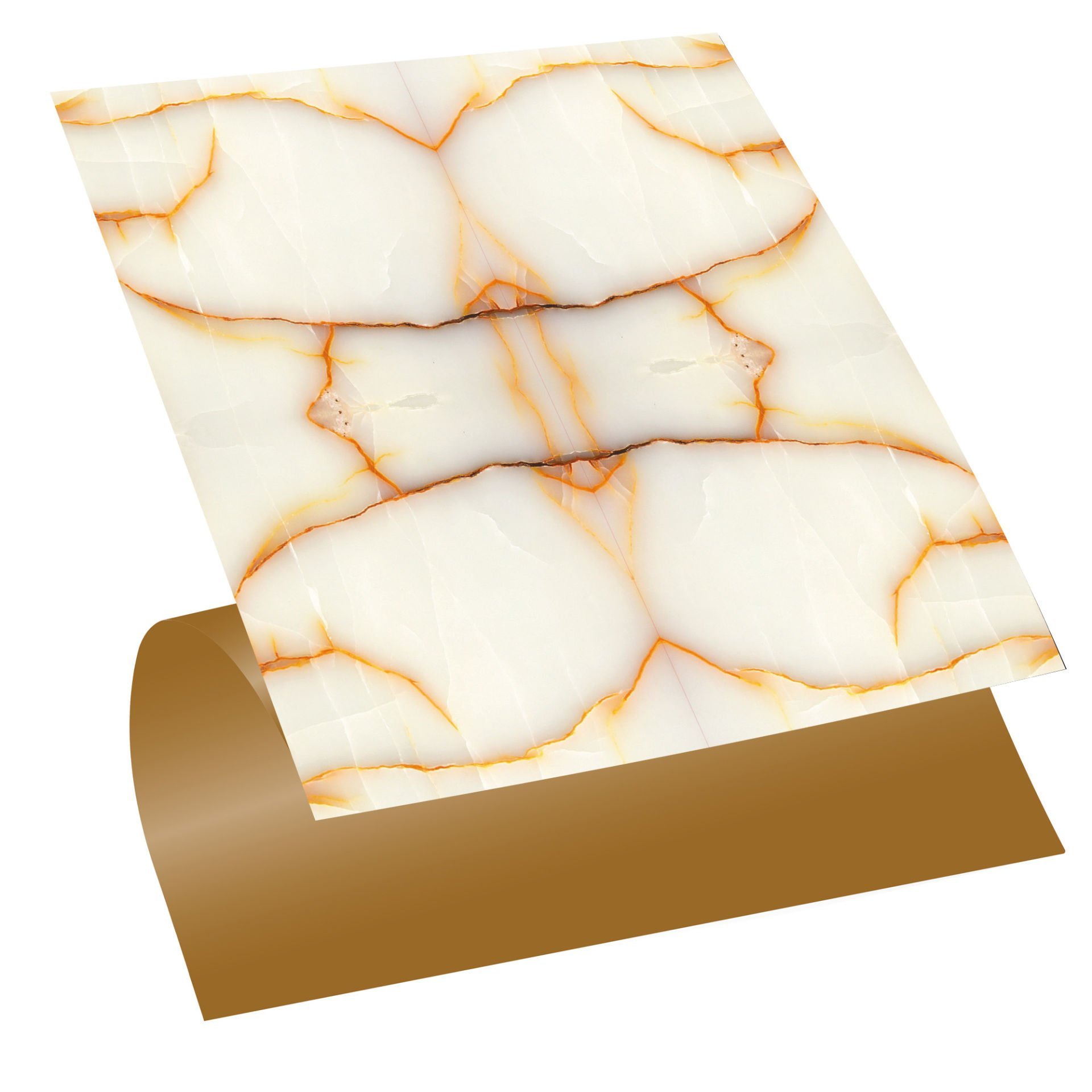 Tink Self Adhesive Gold Marble Pattern 30x30 cm PVC Tile Covering