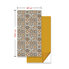 Tink Kendinden Yapışkanlı Fayans Kaplama Pvc Yer Döşemesi Fas 019 Desenli 60x120