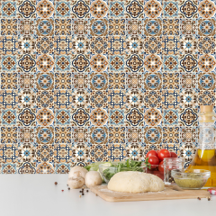 Tink Kendinden Yapışkanlı Fayans Kaplama Pvc Yer Döşemesi Fas 019 Desenli 60x120