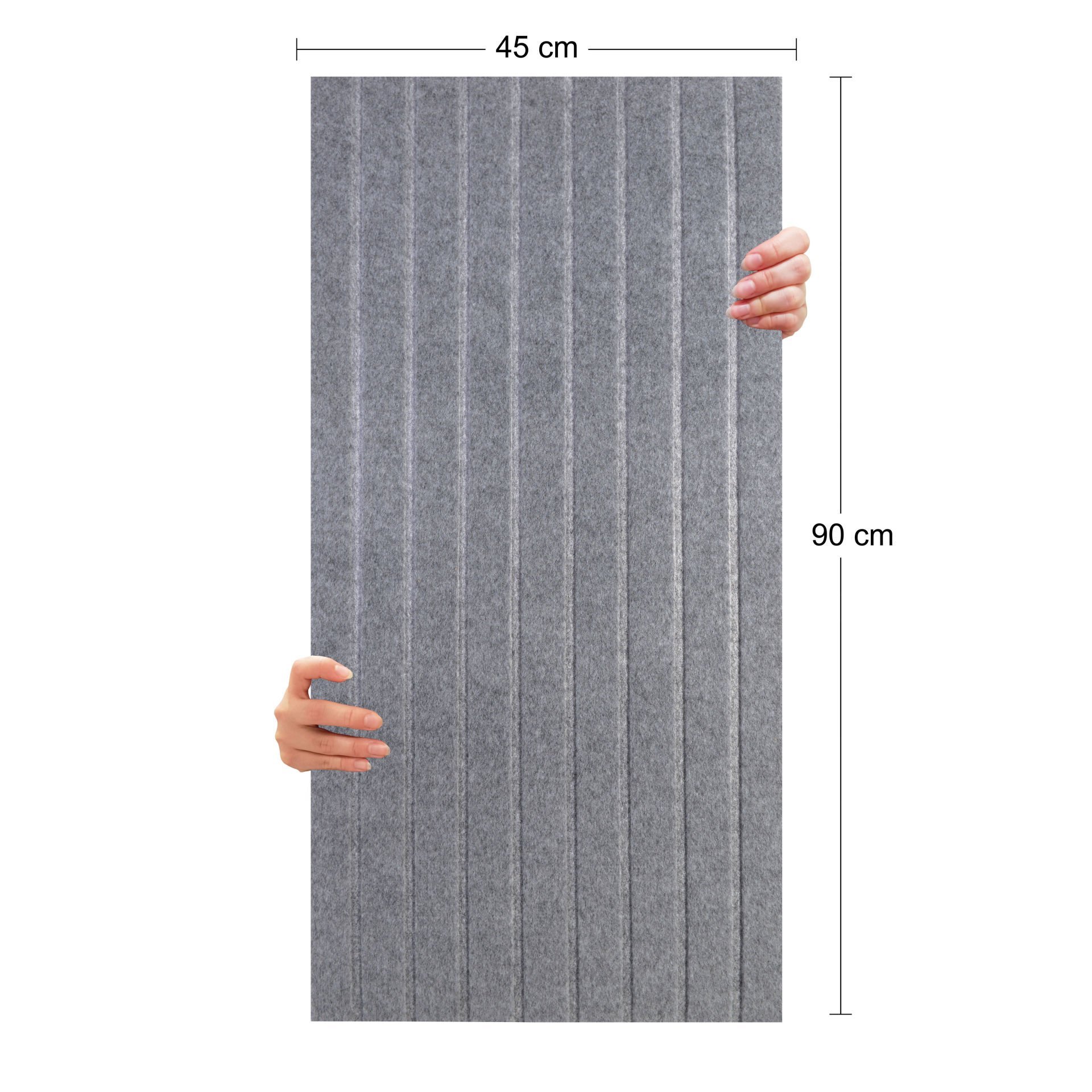 Tink Akustik Ve Dekoratif Keçe Panel Lambri Desenli 45x90 Cm / 2 Adet / 0,81 m²