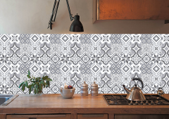 Tink Kendinden Yapışkanlı Fayans Kaplama Pvc Yer Döşemesi Geometrik 019 Desenli 60x120