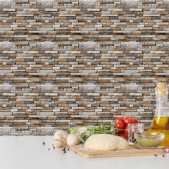 Tink Kendinden Yapışkanlı Fayans Kaplama Pvc Yer Döşemesi Geometrik Taş Desenli 60x120 cm